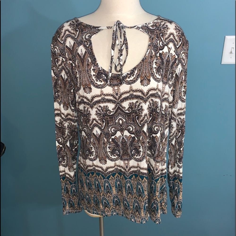 CATO print blouse
